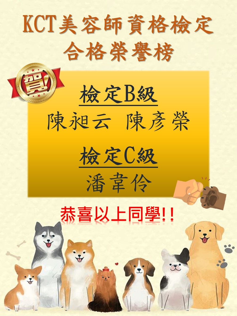 KCT榮譽榜